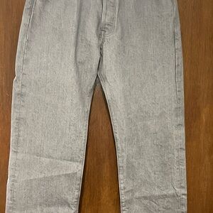 Levi's Men's 501 Light Gray Slim Straight Jeans